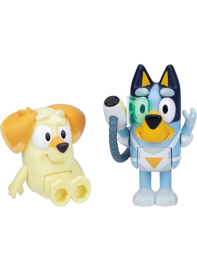 Bluey and Neighbor Chucky Surprise Blaster Suit Pack Figures (6.35 cm)