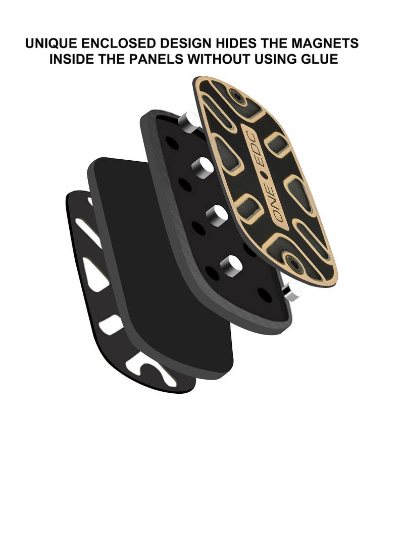 Fidget Toys Adults Carbon Fiber Fidget Slider EDC Fidget Toys Magnet Fidget Stress Relief ADHD Toys Desk Toys for Office for Adults(Magnetic Fidget Slider Black)