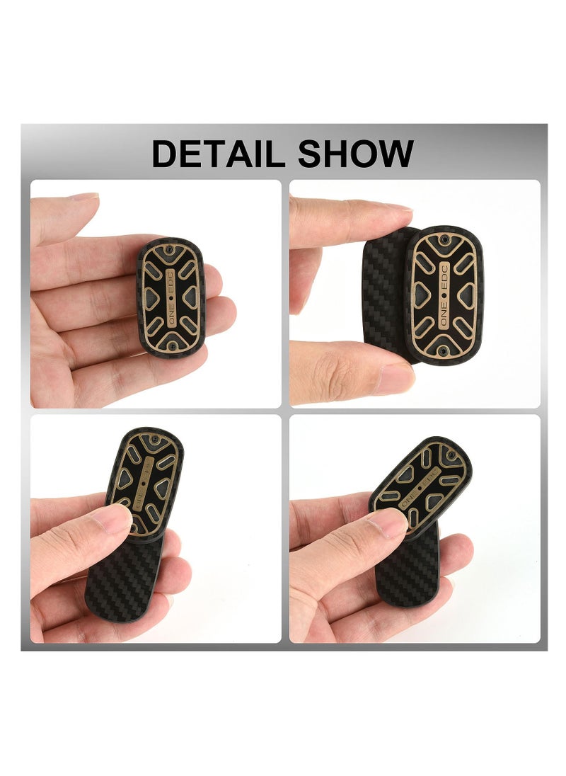 Fidget Toys Adults Carbon Fiber Fidget Slider EDC Fidget Toys Magnet Fidget Stress Relief ADHD Toys Desk Toys for Office for Adults(Magnetic Fidget Slider Black)