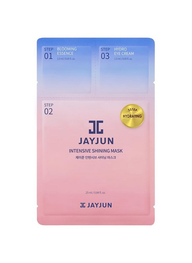 JAYJUN Official Intensive Shining Mask, Lavender Extract, Pack of 10 Sheets, 25ml, 0.84 fl. oz,Hydrating, Essence, Eye Cream, 3 Step