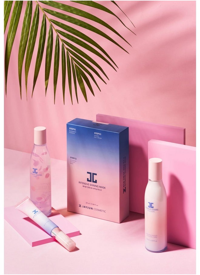 JAYJUN Official Intensive Shining Mask, Lavender Extract, Pack of 10 Sheets, 25ml, 0.84 fl. oz,Hydrating, Essence, Eye Cream, 3 Step