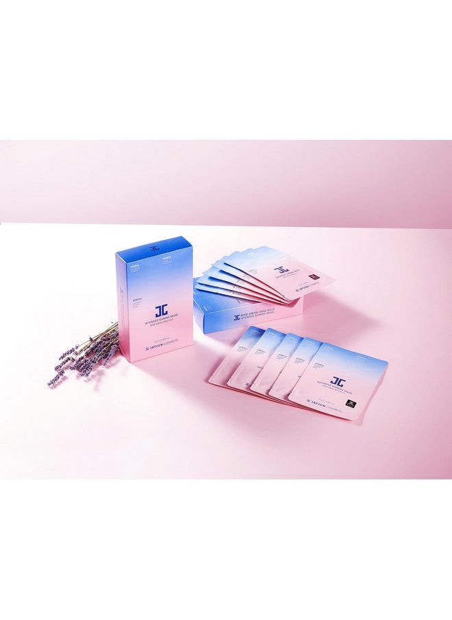 JAYJUN Official Intensive Shining Mask, Lavender Extract, Pack of 10 Sheets, 25ml, 0.84 fl. oz,Hydrating, Essence, Eye Cream, 3 Step