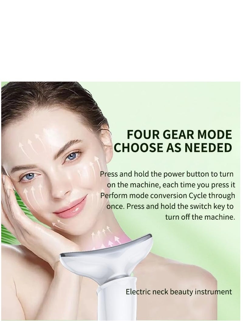 Dispozitiv Facial Multifunctional, Ingrijire Fata, Gat si Decolteu, Reducerea Ridurilor, Hidratare, Masaj Facial, Terapie cu Fotoni si Vibromasaj, Efect Anti-imbatranire, Incarcare USB