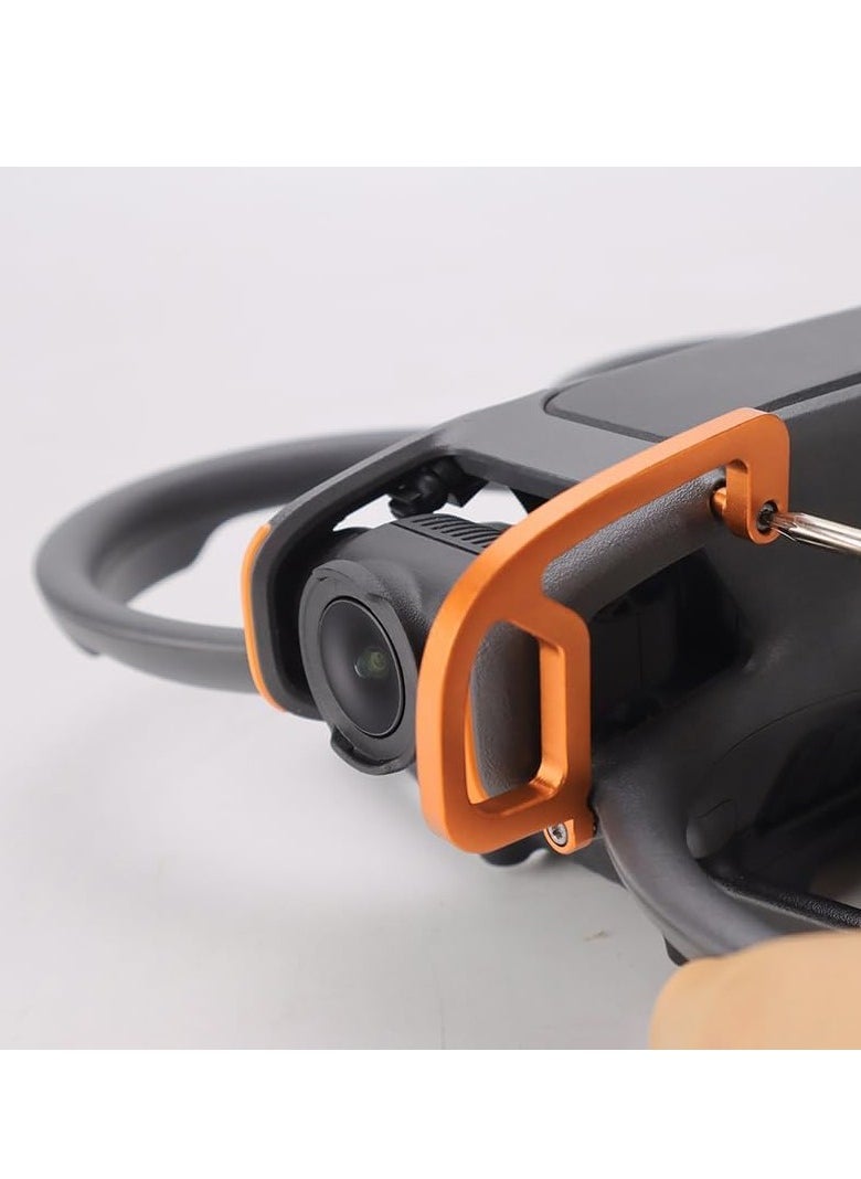 Gimbal Bumper Protection Bar, Gimbal Bumper Guard, for DJI Avata 2, Lens Safety Bumper, Aluminum Alloy Gimbal Protect Bar, Anti-Collision Protection Guard, Lens Protection Rod Accessories, Orange