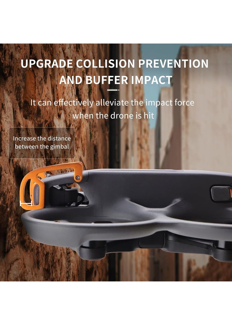 Gimbal Bumper Protection Bar, Gimbal Bumper Guard, for DJI Avata 2, Lens Safety Bumper, Aluminum Alloy Gimbal Protect Bar, Anti-Collision Protection Guard, Lens Protection Rod Accessories, Orange