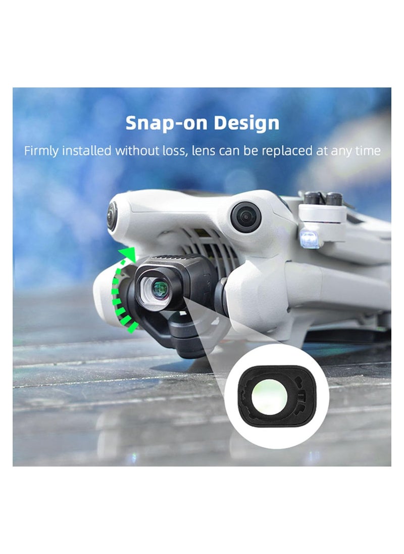 Wide-Angle Lens for DJI Mini 4 Pro Drone - Expands Viewing Range by 25% for Enhanced Photography and Videography, Essential Accessory for Mini 4 Pro Camera.
