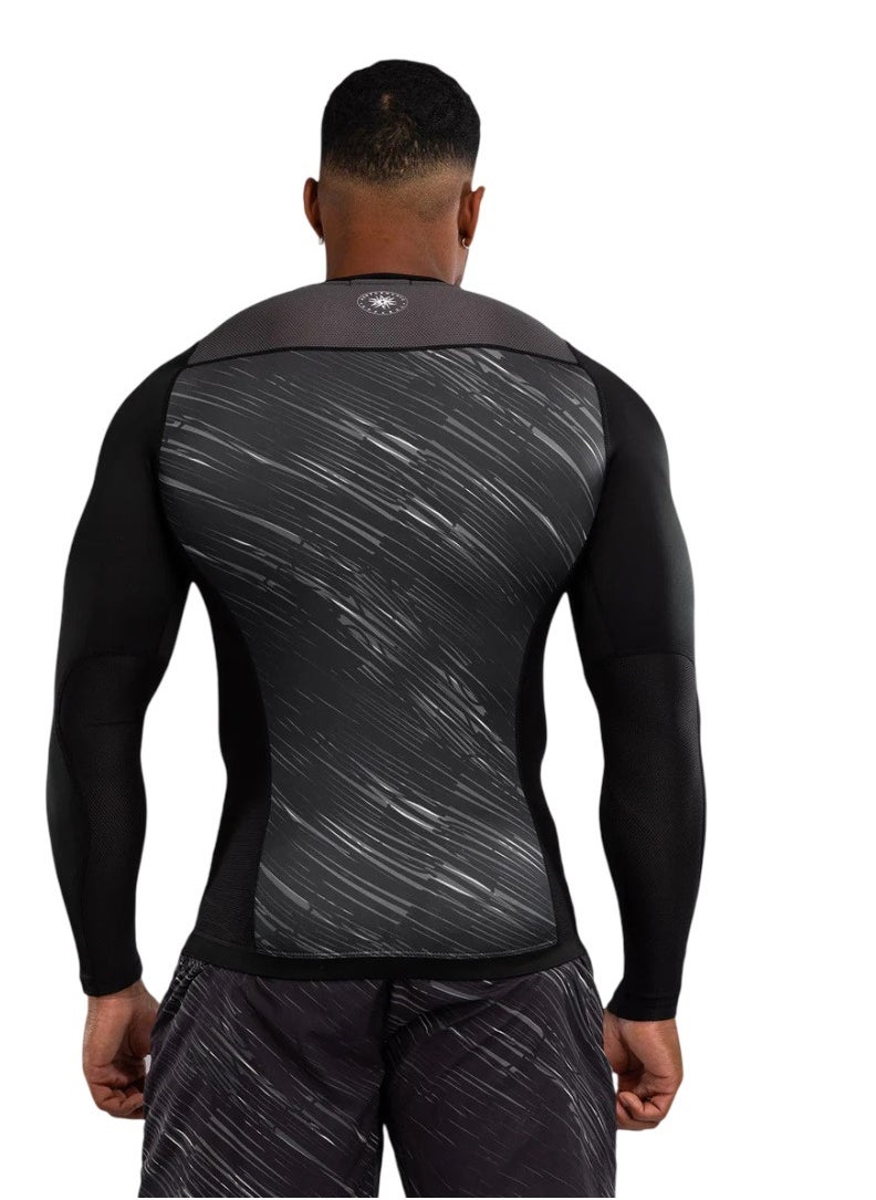 VENUM RAPID RASHGUARD LONG SLEEVES BLACK/STORM GREY