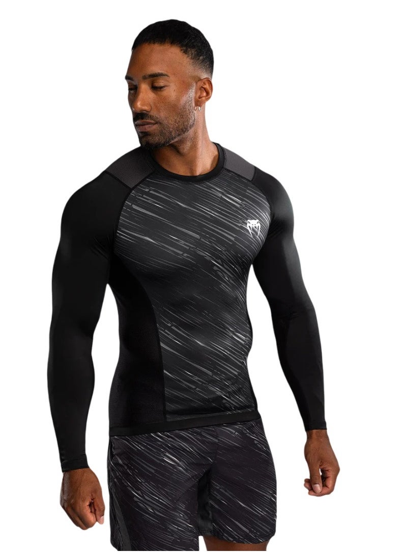 VENUM RAPID RASHGUARD LONG SLEEVES BLACK/STORM GREY