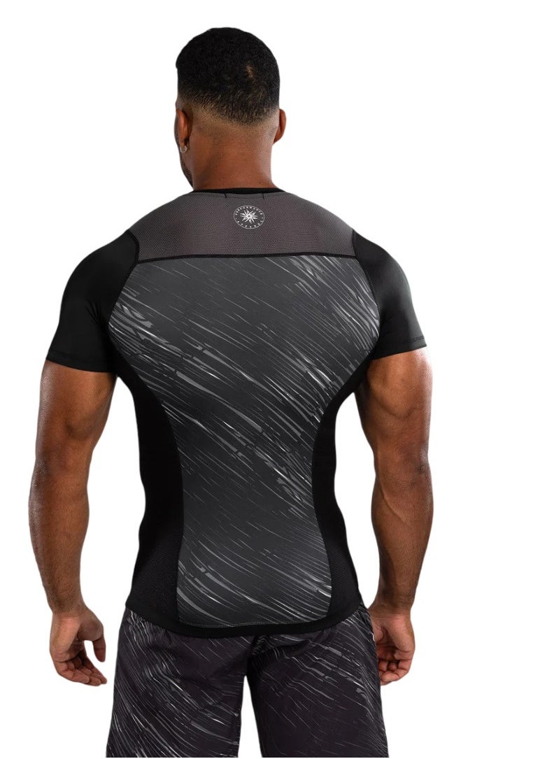 VENUM RAPID RASHGUARD SHORT SLEEVES BLACK/STORM GREY