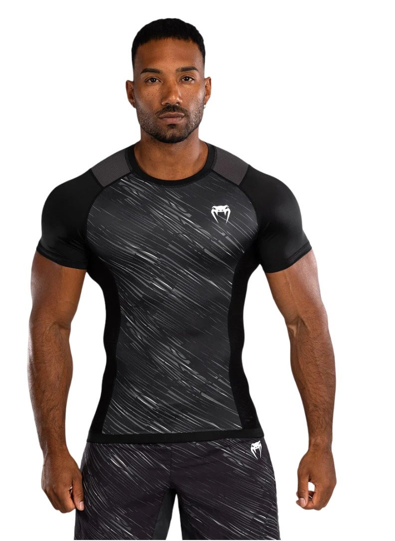 VENUM RAPID RASHGUARD SHORT SLEEVES BLACK/STORM GREY