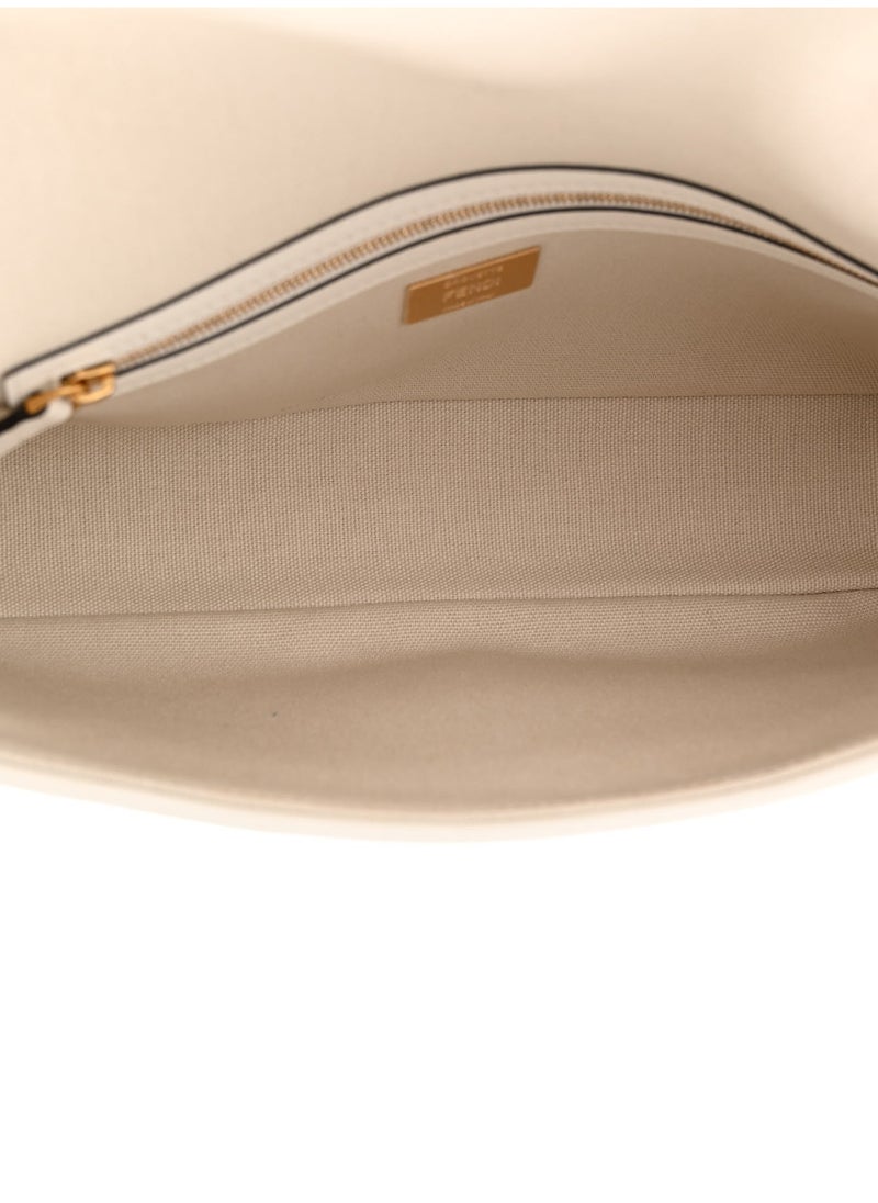 Canvas Vitello King Extra Strap FF Embroidered Baguette