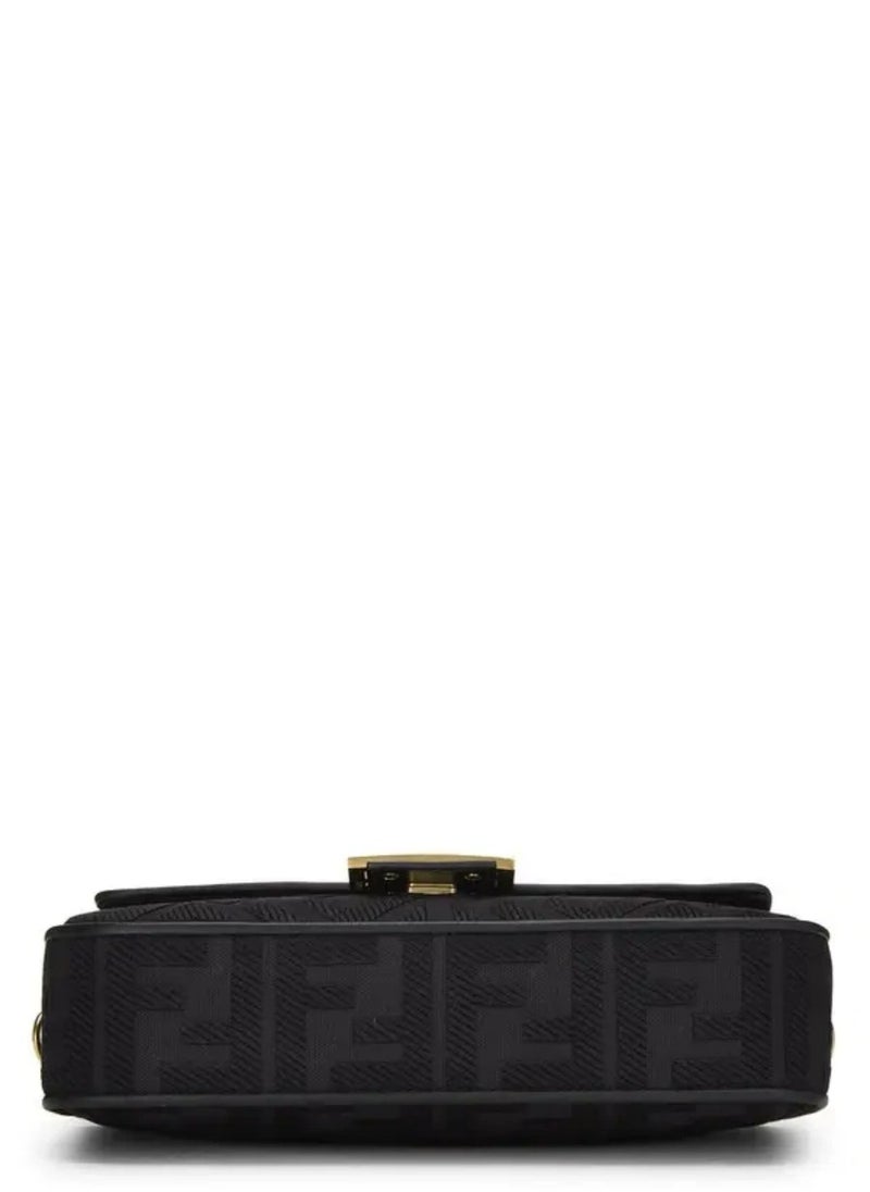 Canvas Vitello King Extra Strap FF Embroidered Baguette