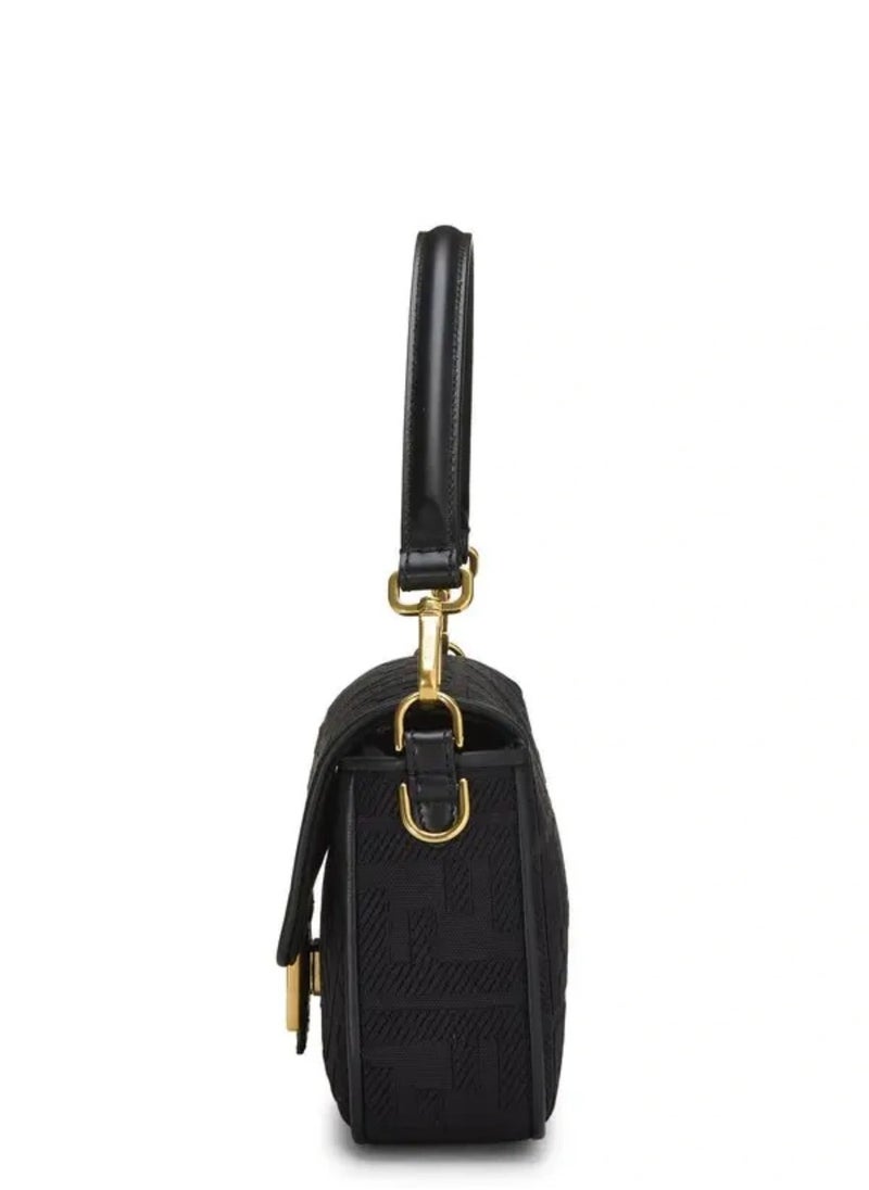 Canvas Vitello King Extra Strap FF Embroidered Baguette