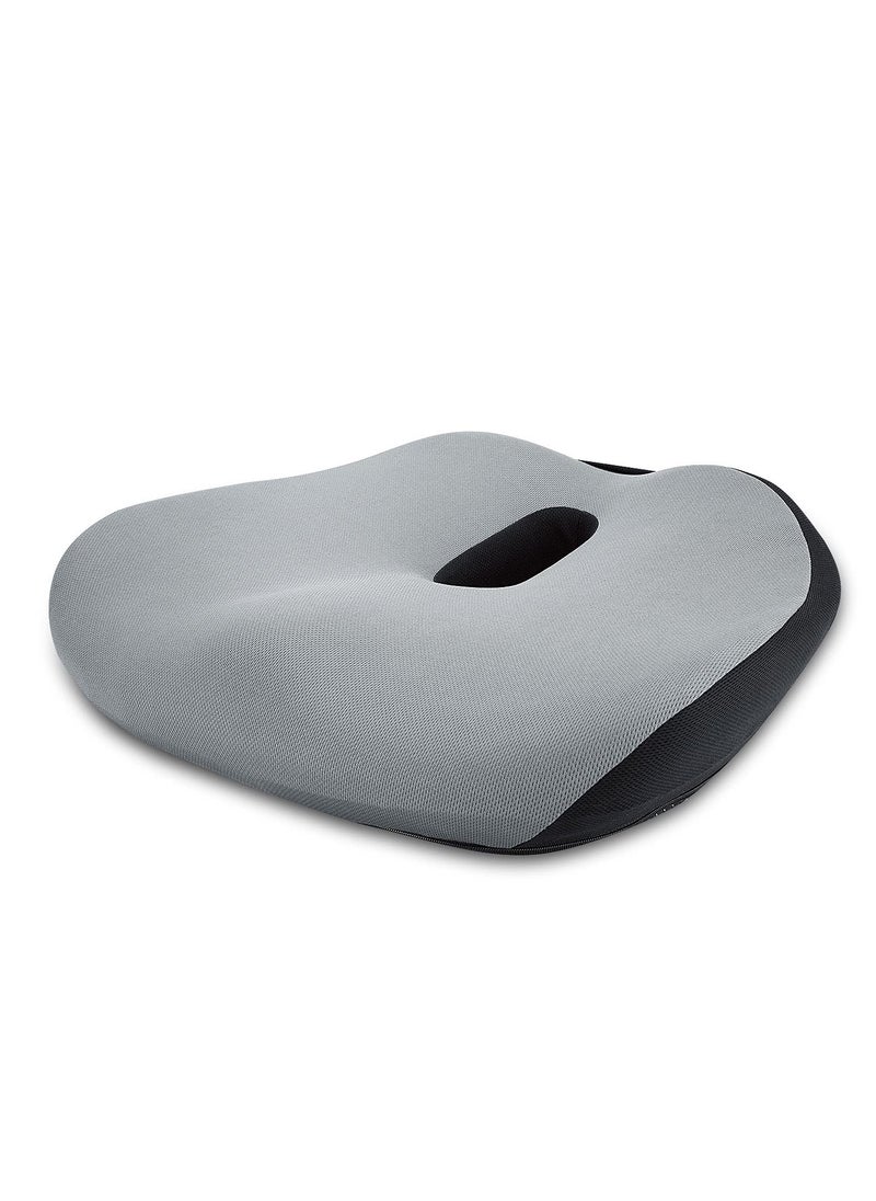 Coccyx Cushion, Memory Foam Cushion for Coccyx Tailbone Sciatica Pain Relief, Ergonomic Posture Seat Pads for Car Seat, Office Chair, Kitchen Chairs, Wheelchair (Grey)