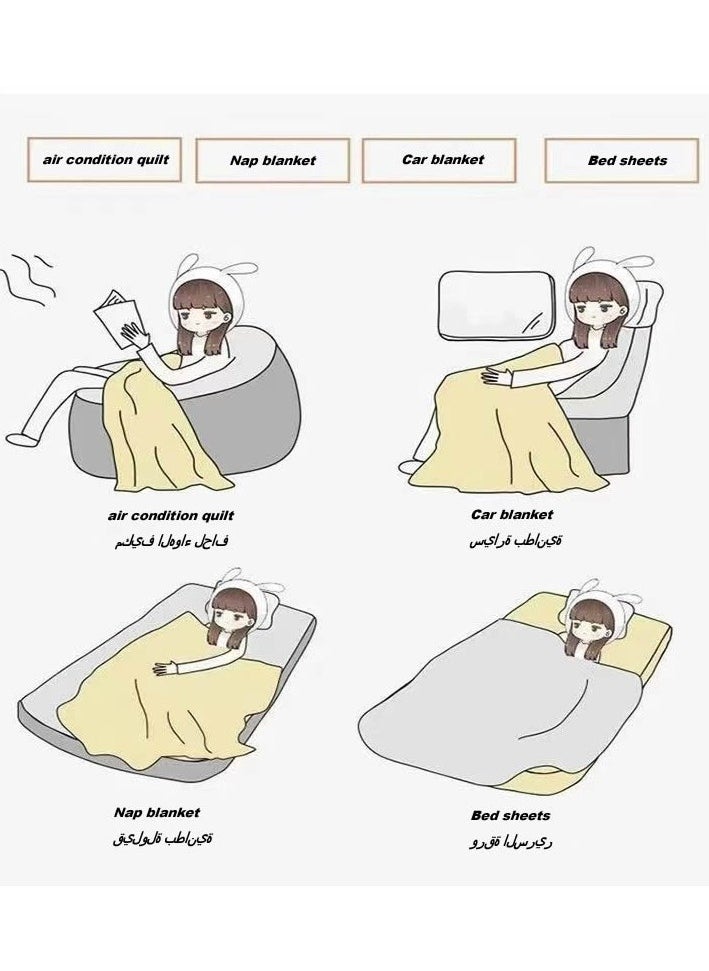 Children's or student cartoon flannel thin blanket (warm and comfortable, suitable for sleep, games) 100cm*150cm - 131