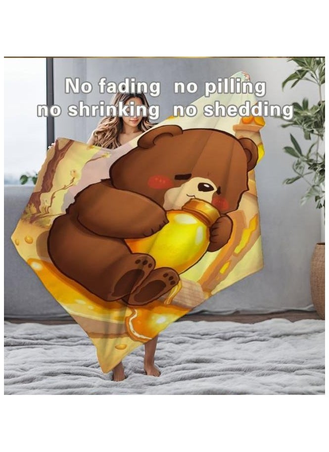 Children's or student cartoon flannel thin blanket (warm and comfortable, suitable for sleep, games) 100cm*150cm - 131