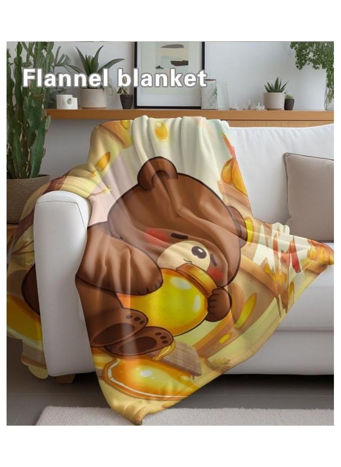 Children's or student cartoon flannel thin blanket (warm and comfortable, suitable for sleep, games) 100cm*150cm - 131