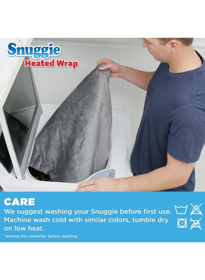 Snuggie Heated Wrap - Wearable Heated Electric Blanket with 4 Heat Settings, Auto Off, 50