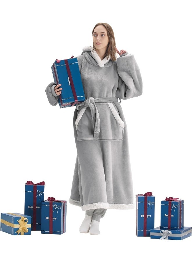 Bedsure, Long Sherpa Wearable Blanket, Unisex Adult, wearable-blankets