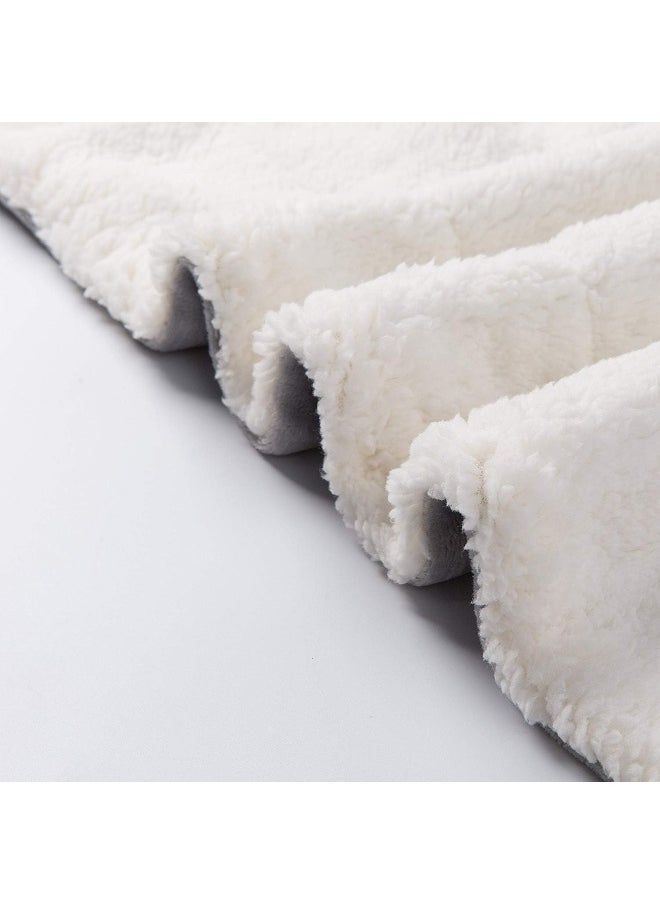 NANPIPER Sherpa Blanket Warm Blankets for Winter Super Soft Fuzzy Flannel Fleece/Wool Like Reversible Velvet Plush Couch Blanket Lightweight