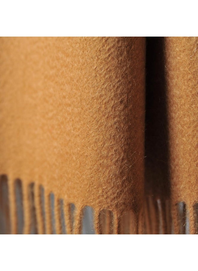 CUDDLE DREAMS Premium Cashmere Throw Blanket with Fringe, Luxuriously Soft 50