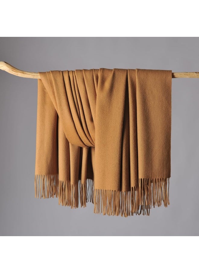 CUDDLE DREAMS Premium Cashmere Throw Blanket with Fringe, Luxuriously Soft 50