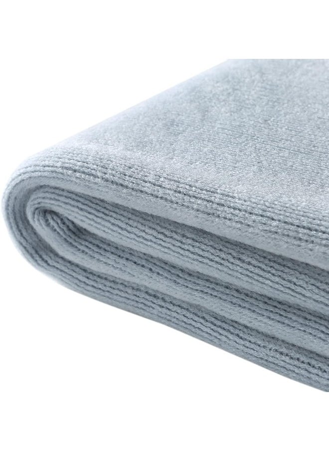 Homiest Decorative Knitted Throw Blanket with Fringe Soft & Cozy Tassel Blanket for Couch Sofa Bed (Light Blue, 50x60)