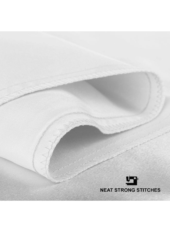 ShopBedding Luxury Satin Pillowcase for Hair – Standard Satin Pillowcase with Zipper, White (Pillowcase Set of 2) – Blissford