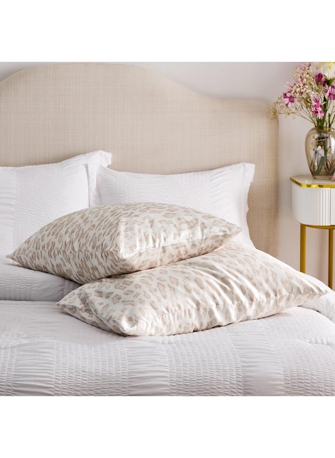 Bedsure Satin Pillowcase with Zipper 2 Pack Standard Size 20''x26''