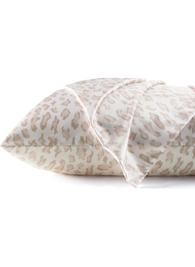 Bedsure Satin Pillowcase with Zipper 2 Pack Standard Size 20''x26''