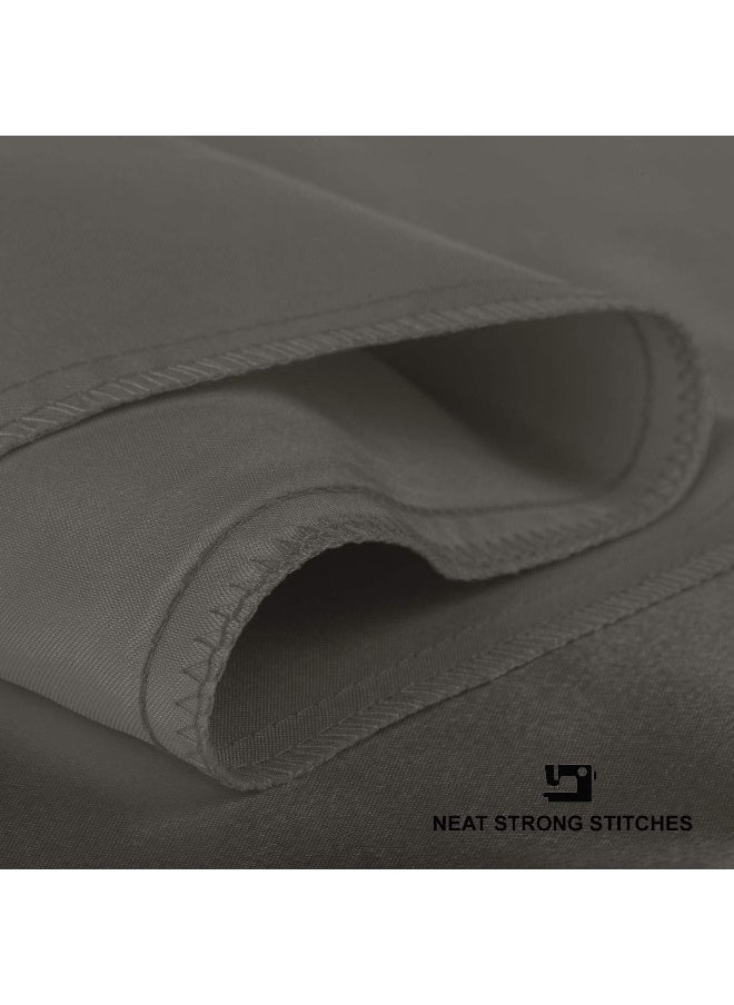 ShopBedding Satin Pillowcase with Zipper, Silver Grey, Queen Size, Set of 2