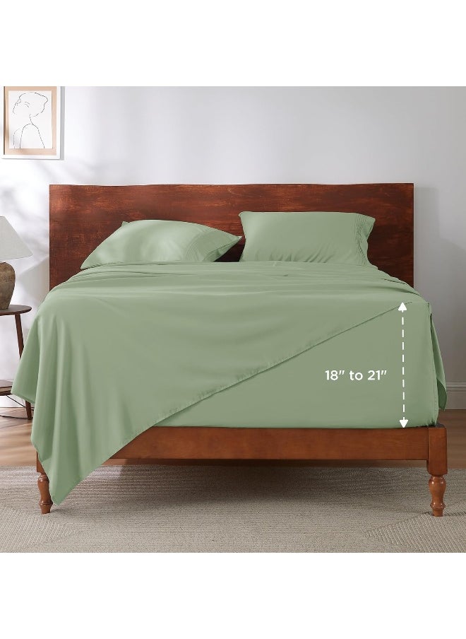 Bedsure Extra Deep Pocket Full Sheets Set