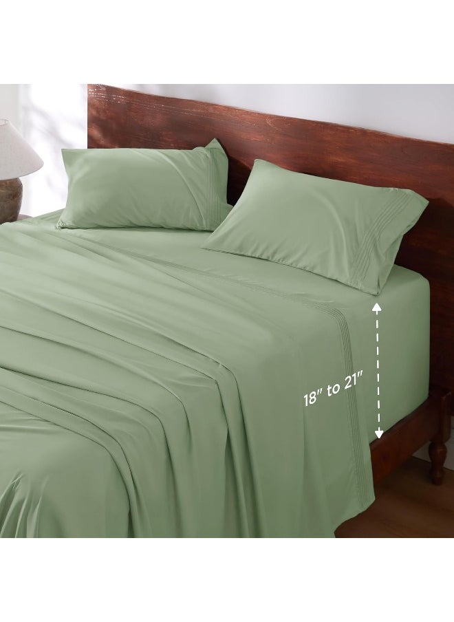 Bedsure Extra Deep Pocket Full Sheets Set