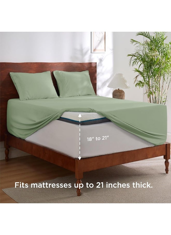 Bedsure Extra Deep Pocket Full Sheets Set