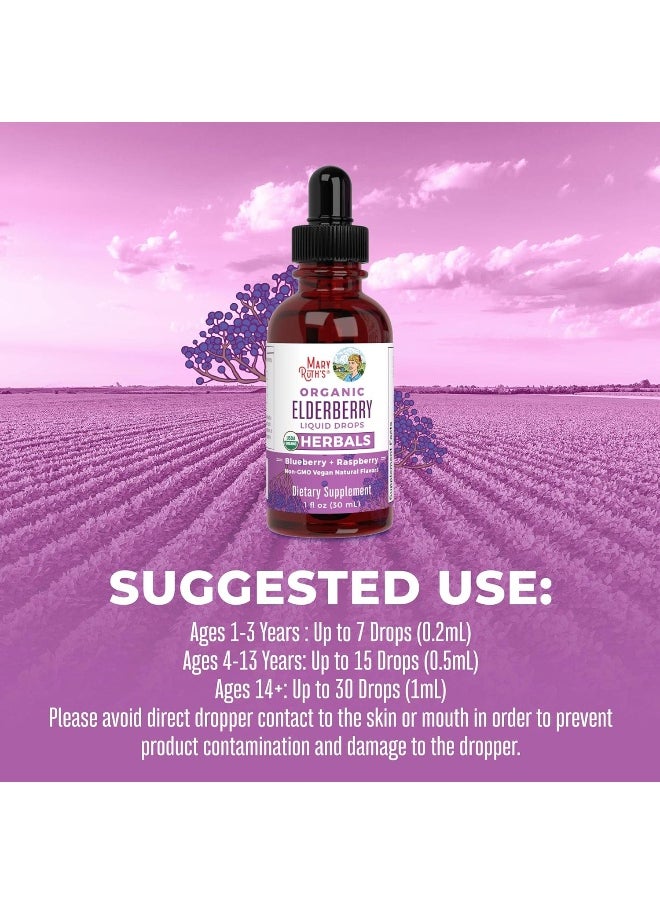Organic Elderberry Syrup Black Sambucus Liquid Drops By For Immune Support