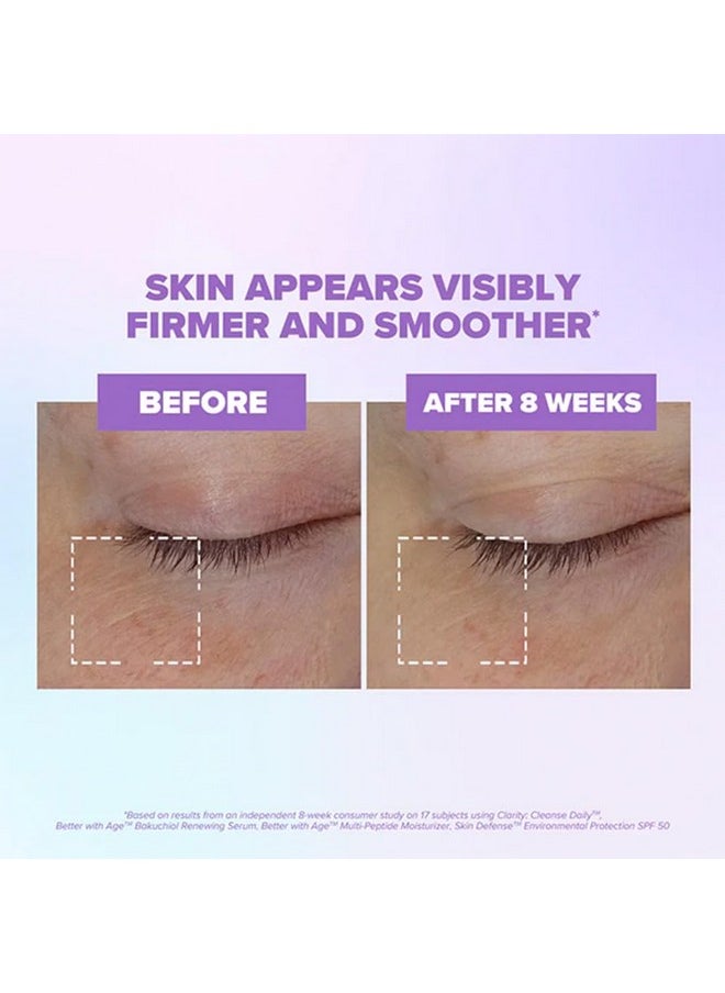 ClarityRx Better With Age Multi-Peptide Anti-Aging Facial Moisturizer, Natural Lifting & Tightening Face Cream, Plant Based, Cruelty Free, Paraben Free (1.7 oz)