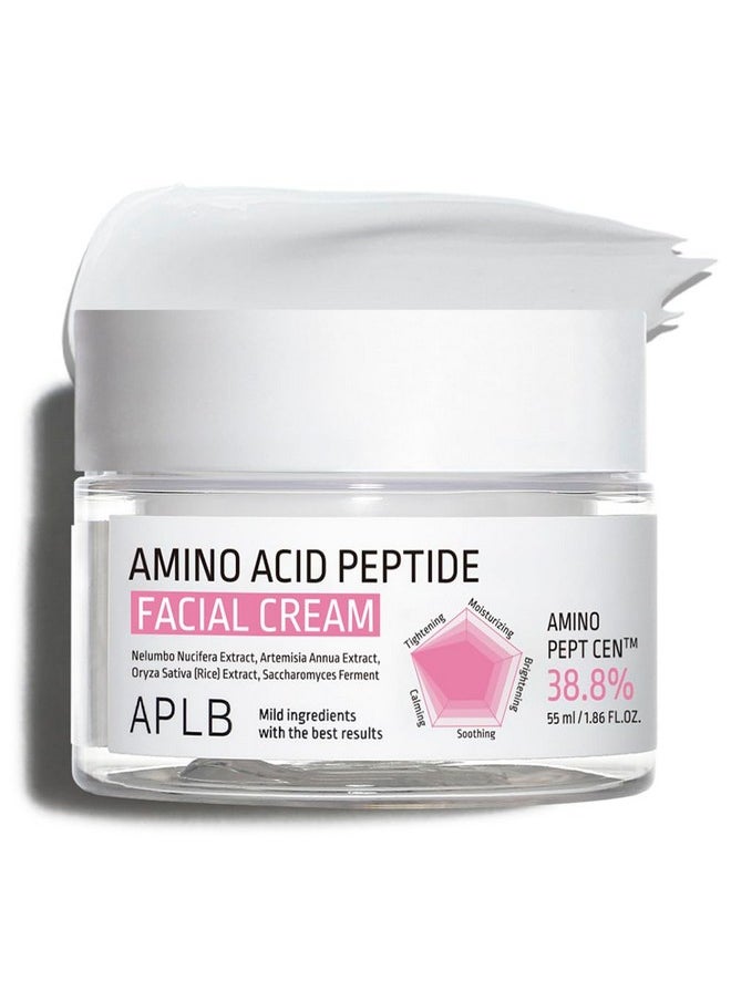 APLB Amino Acid Peptide Facial Cream | AMINO PEPT CEN™ 38.8% 1.86 FL.OZ/Korean Skincare, Moisturize, Wrinkle Care, Elasticity care, Revitalize for gentle and improve skin texture