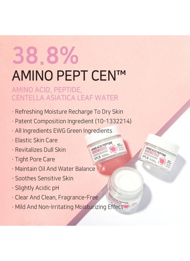 APLB Amino Acid Peptide Facial Cream | AMINO PEPT CEN™ 38.8% 1.86 FL.OZ/Korean Skincare, Moisturize, Wrinkle Care, Elasticity care, Revitalize for gentle and improve skin texture
