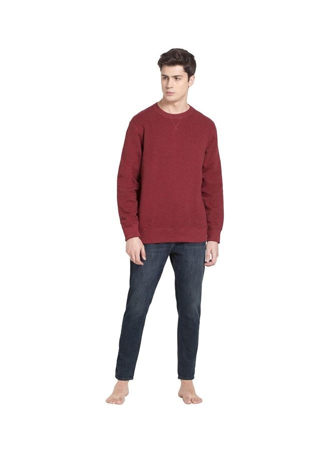 Jockey US92 Men Super Combed Cotton Rich Fleece Fabric Sweatshirt with Stay Warm Treatment