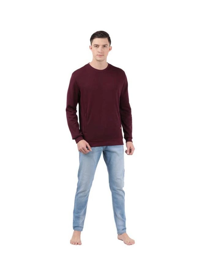 Jockey IM11 Men Super Combed Cotton Rich Plated Sweatshirt with Zipper Pockets