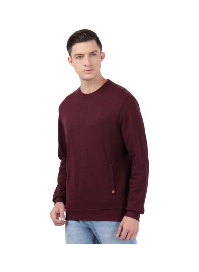 Jockey IM11 Men Super Combed Cotton Rich Plated Sweatshirt with Zipper Pockets