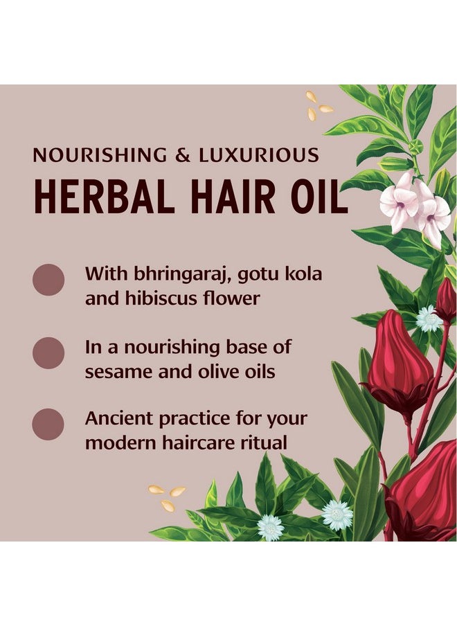 Banyan Botanicals Bhringaraj & Amla Organic Hair Oil - Ayurvedic Scalp & Hair Treatment for Thick, Lustrous Locks - All Hair Types - 2 oz. - Non-GMO, Sustainably Sourced