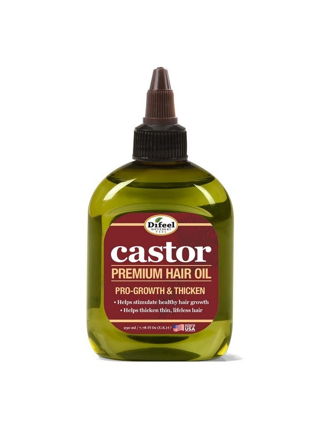 Difeel 99% Natural Premium Hair Oil - Pro-Growth Castor Hair Oil 7.1 oz. - Natural Castor Oil for Hair Growth