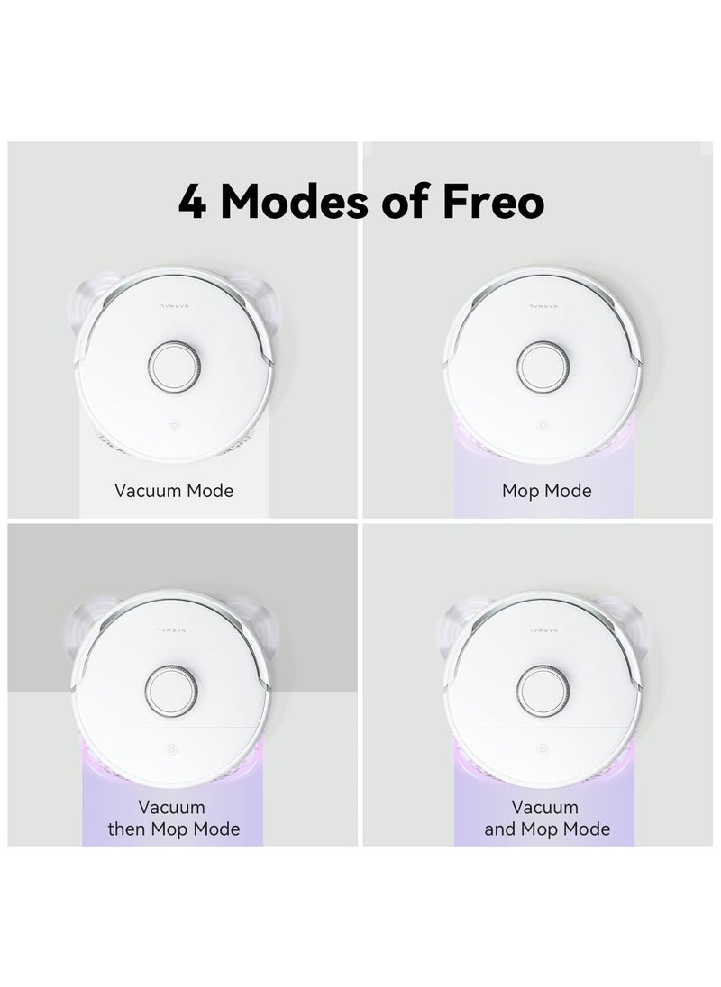 Narwal Freo Robot Vacuum and Mop with Auto Mop Washing, Dirt Sense Clean, Auto Add Cleaner, Touch Screen AU Version
