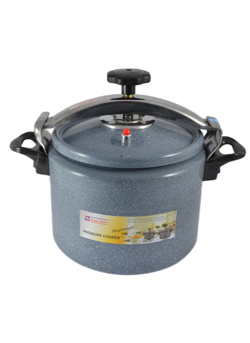 12L Ceramic-Coated Aluminium Pressure Cooker – 28cm Grey – Induction Base, Fast & Safe Cooking with Steam Valve – Ergonomic Handles & Even Heat Distribution