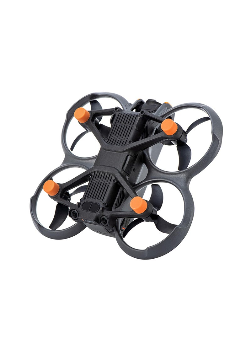 6pcs Avata 2 Landing Gear Protector Silicone Foot Pads, Protective Cover Extended Landing Leg Kit Compatible for DJI Avata 2 Accessories, Protection Propellers Mounts（orange）