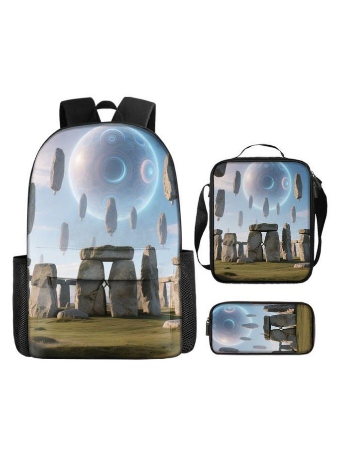 New universal cartoon new three-piece schoolbag (students, children) - 630