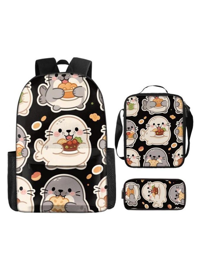 New universal cartoon new three-piece schoolbag (students, children) - 1309