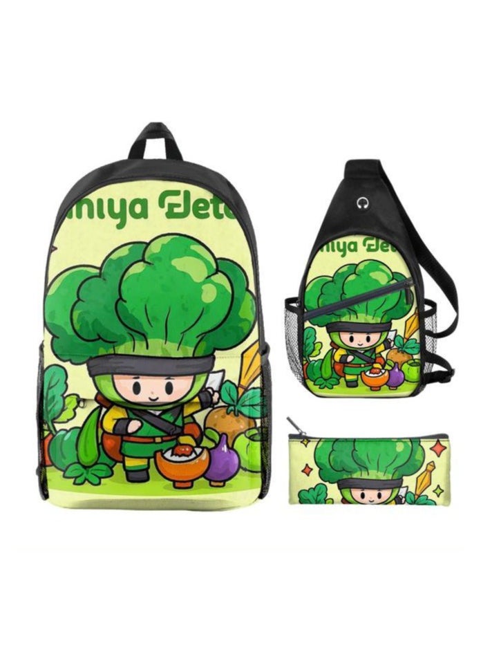 Universal cartoon new three-piece schoolbag - 1328