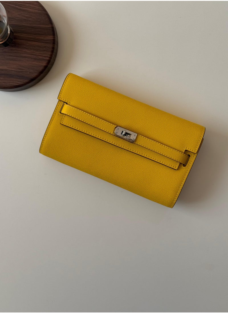 Modern Leather Fold Wallet